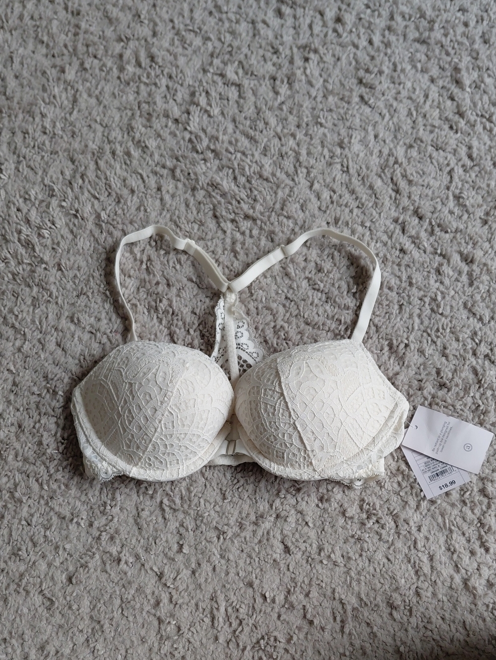 Auden Lace Racerback Push-Up Bra